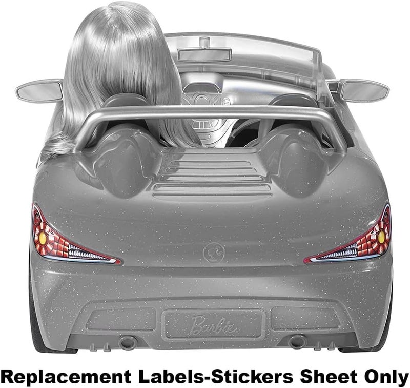 Barbie Replacement Parts Glam Convertible - CGG92 ~ Replacement Labels / Stickers - Headlights, Grill & Dash - Image 5